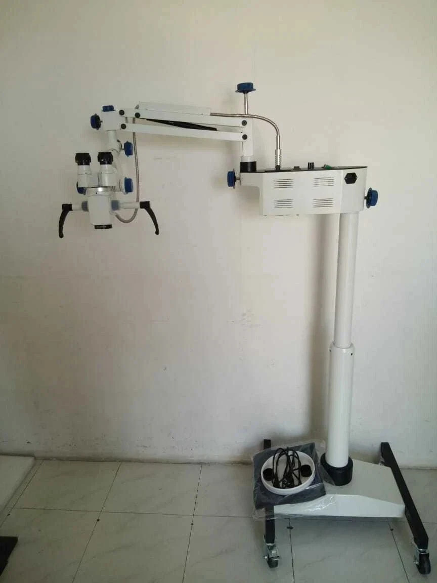 Surgical ENT Microscope with 3 step Magnifications - White Colour