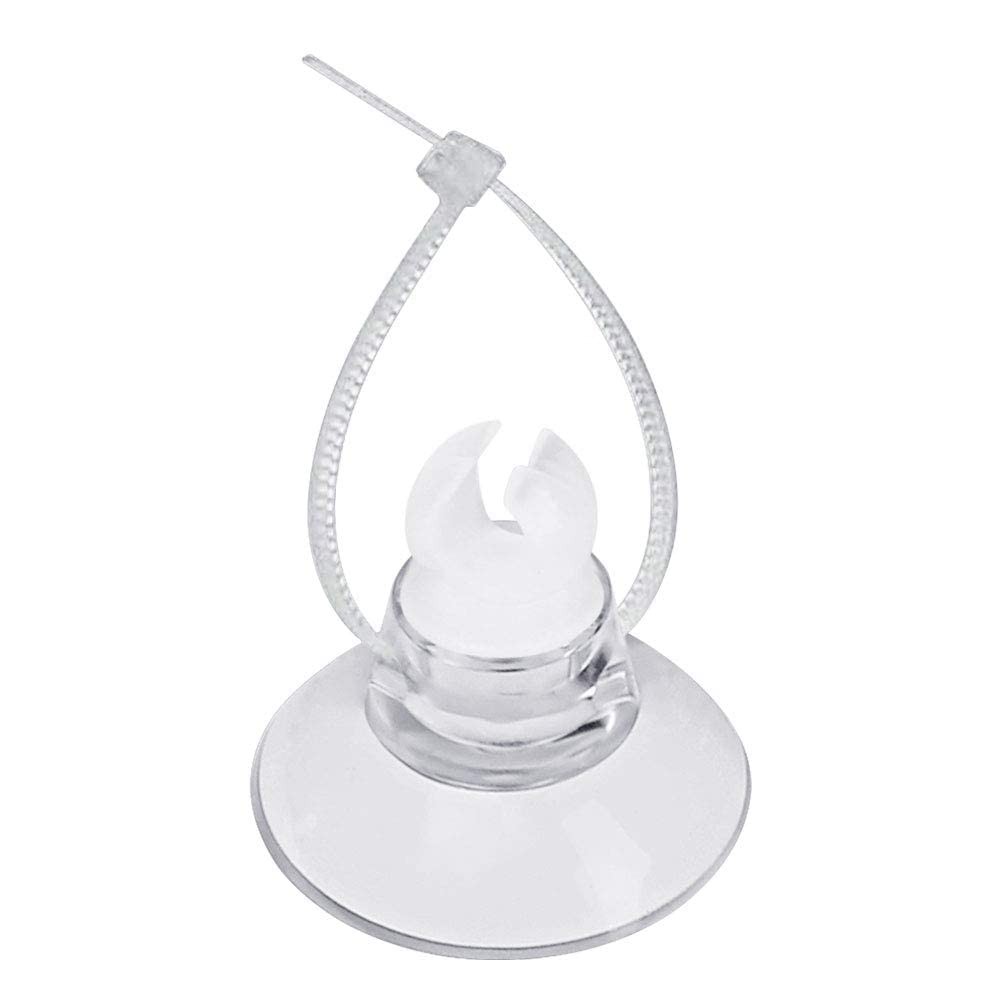 Pawfly 20 Pack Aquarium Suction Cups with Clips and Adjustable Zip 20