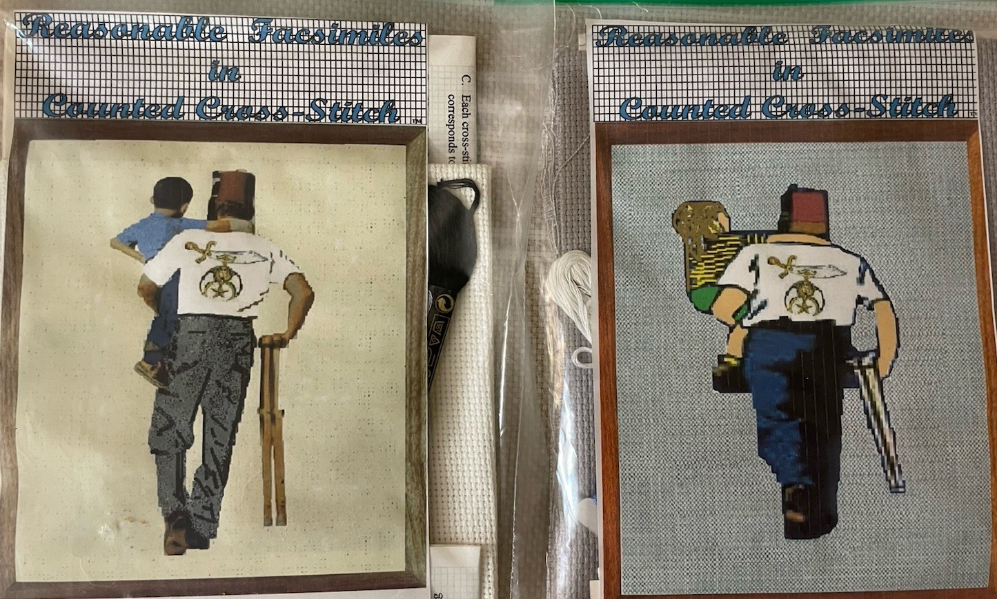 Shriners Counted Cross Stitch Pattern And Floss