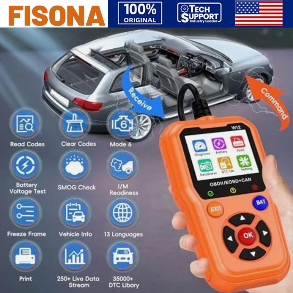 FISONA 5600 OBD2 Scanner ABS EPB Code Reader All System Diagnostic Tool