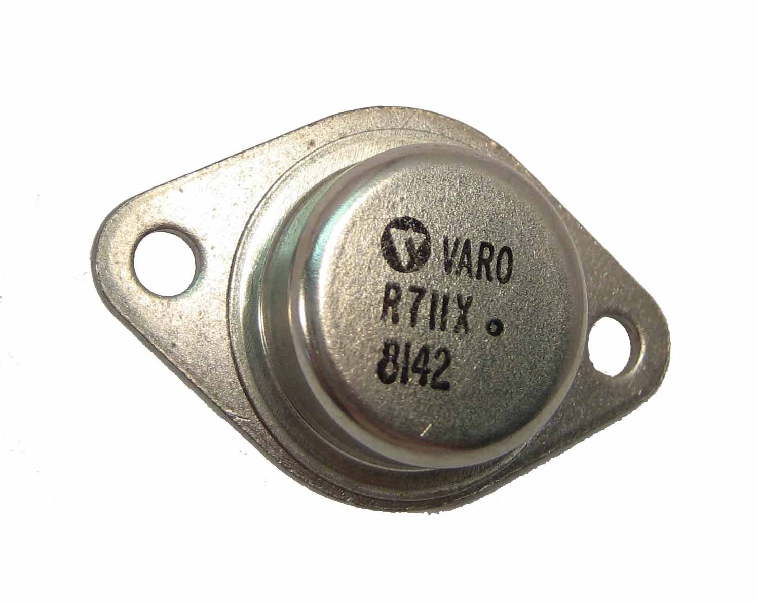 VARO R711X 30A/100V Center Tapped Silicon Integrated Rectifier, TO-3 Case: NOS