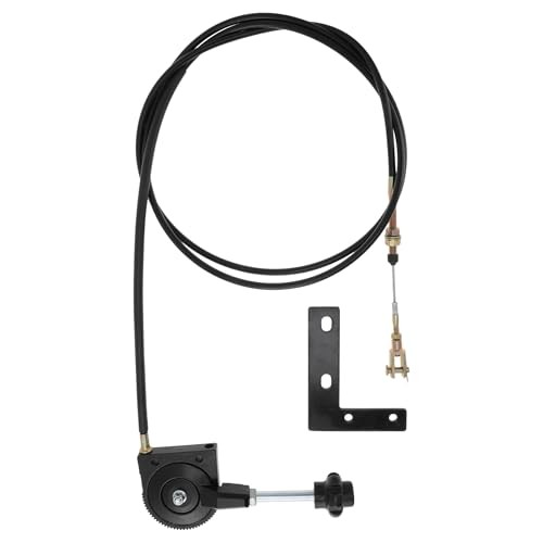 2.5M 8.2FT Excavator Throttle Control Cable with Mounting Bracket 8.2 FT/2.5 M