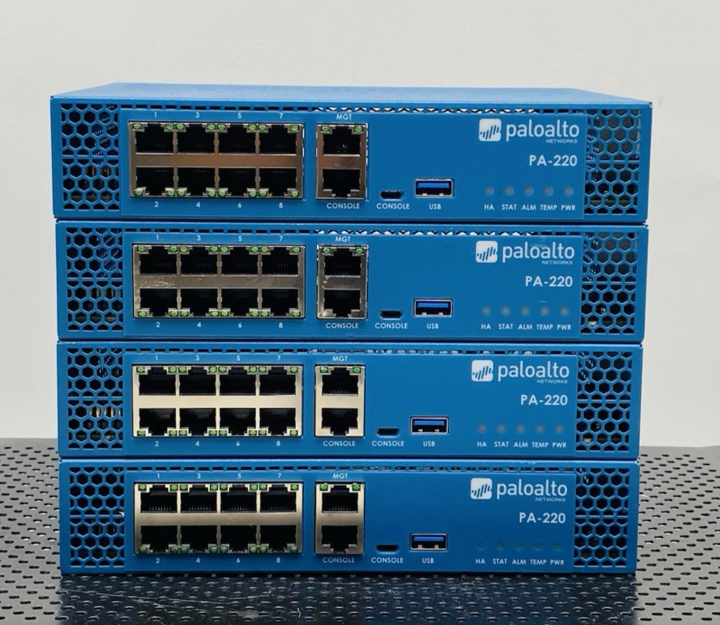 LOT OF 4 Palo Alto PA-220  Firewall 520-000309-00J