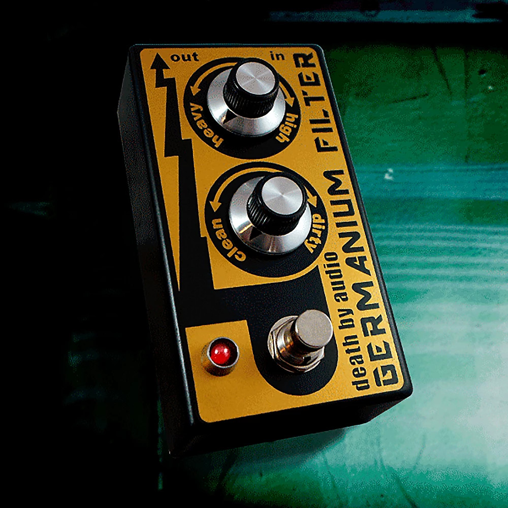 DEATH BY AUDIO Germanium Filter Effects Pedal Gold and Black