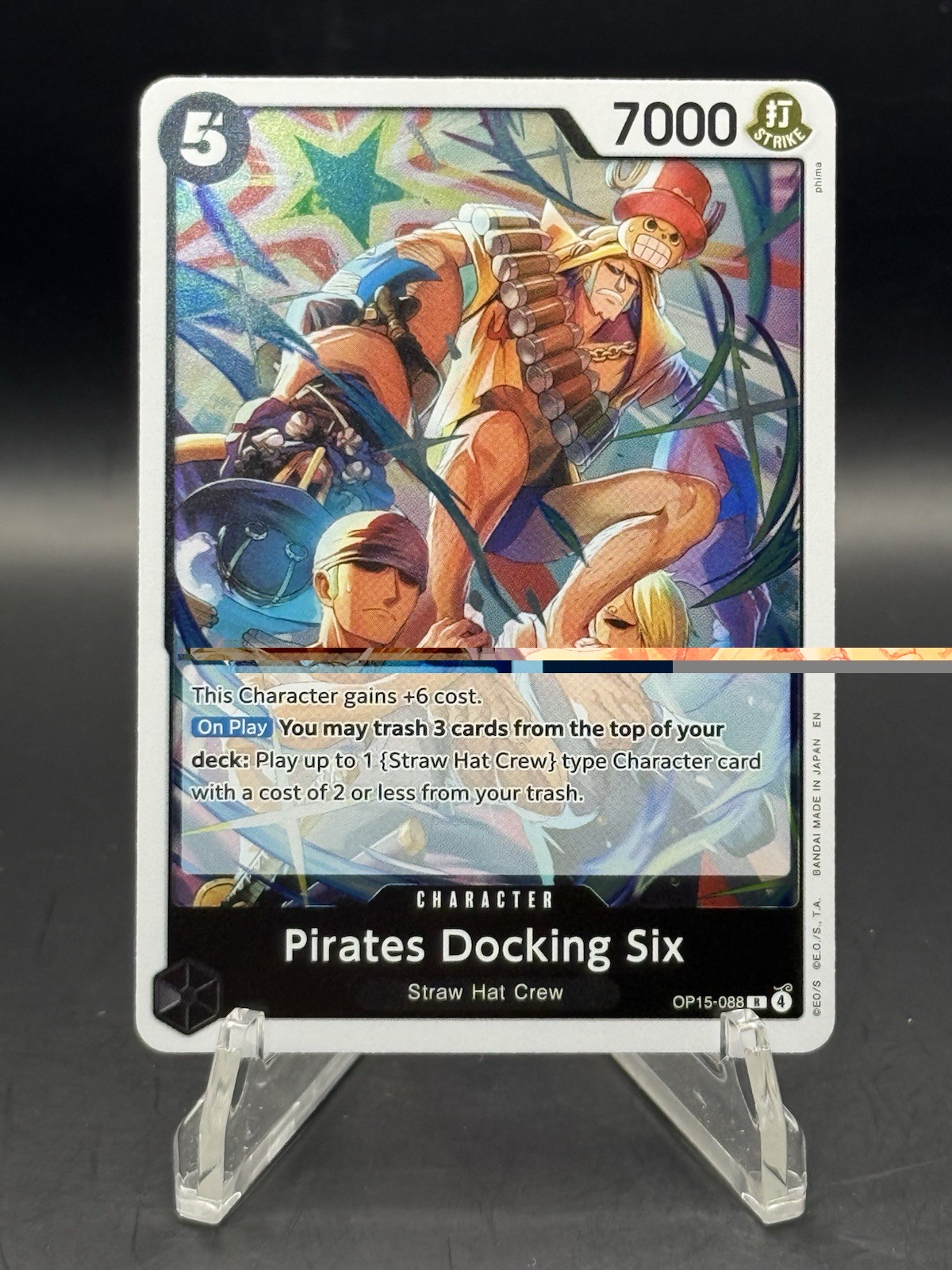 Pirates Docking Six OP15-088 Rare Adventure on Kami's Island One Piece Foil NM