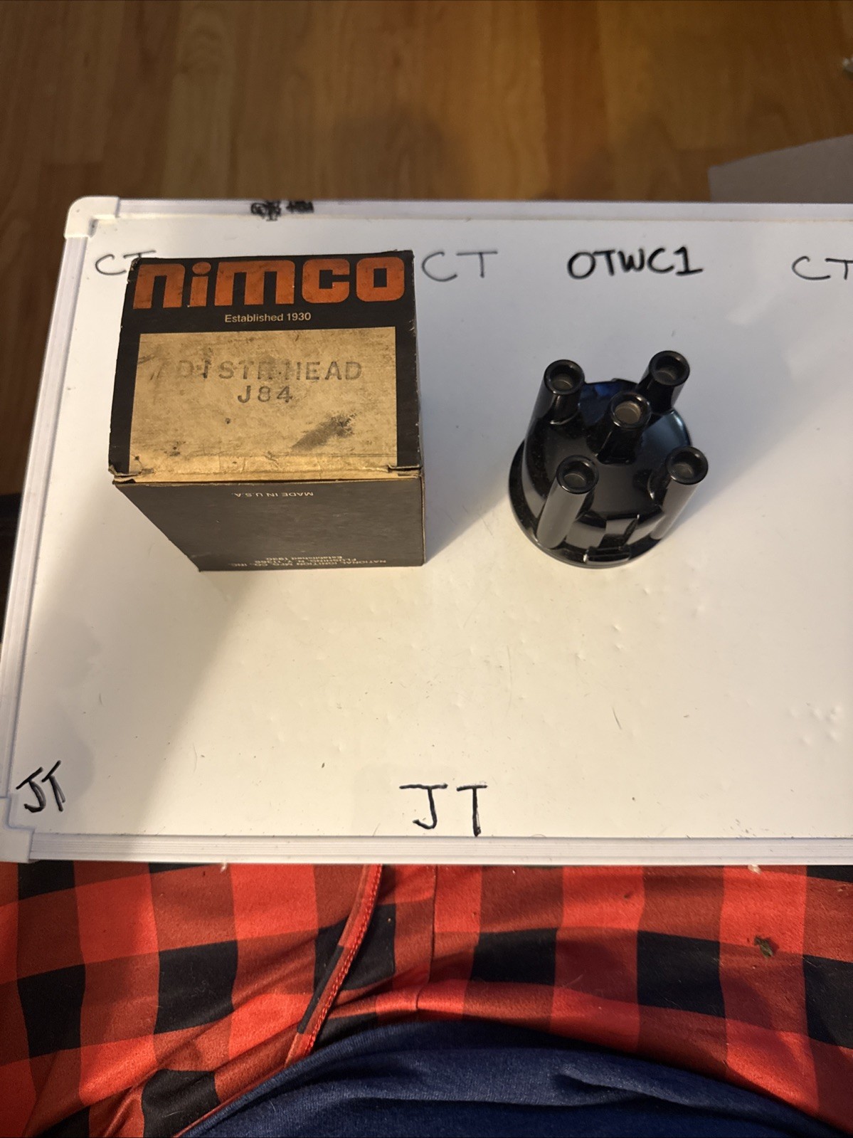 (1) Nimco  J84 Vintage   Distributor Cap Black Nos OEM Sold Individually