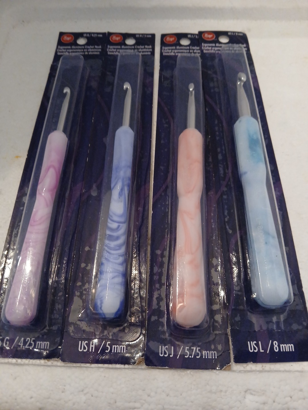 New Boyd Crochet  Hooks G,H,J,L