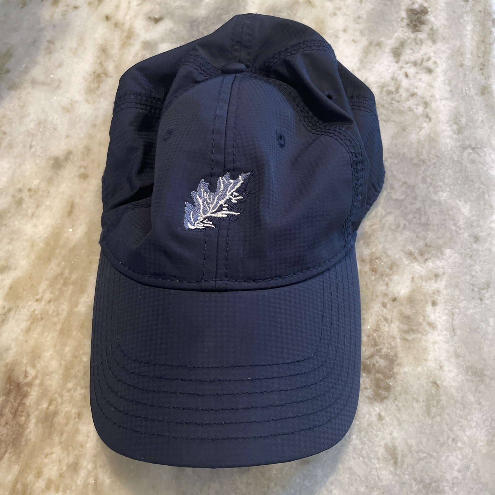 Kate Lord Ladies Cut Performance Grey Oaks Country Club Navy Golf Hat NWOT