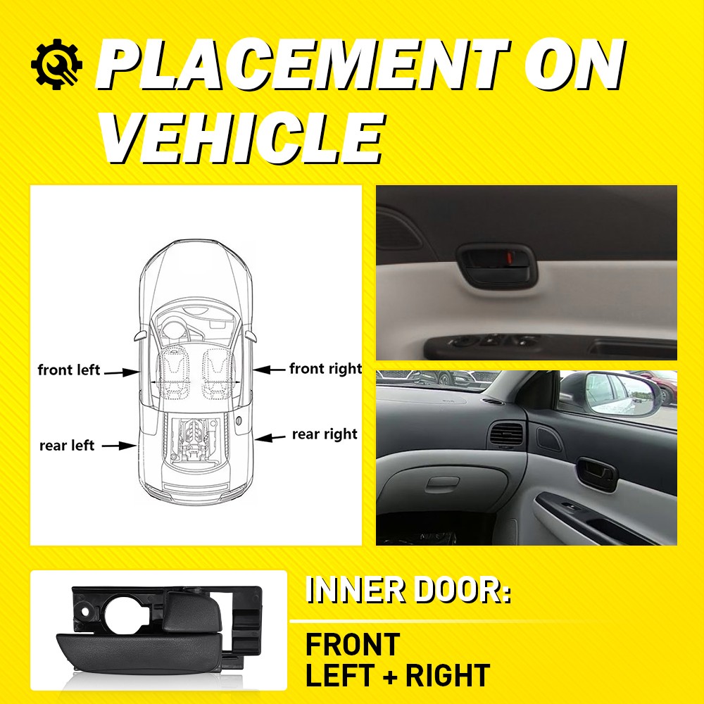 Interior Door Handle Inside Front Left Right Side For 2007-2011 Hyundai Accent