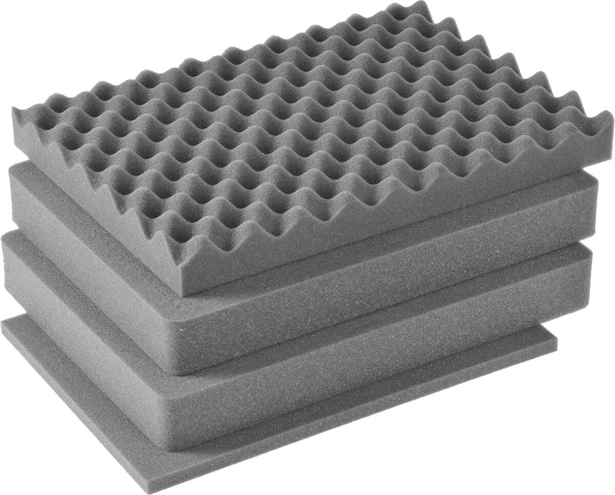 Upgraded Replacement foam set for the Pelican 1400. 4 piece complete PLUCK set.