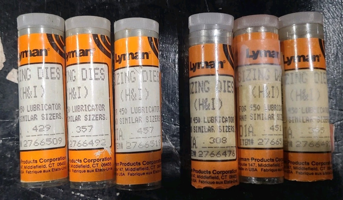 Lyman & RCBS Lube Sizer / Sizing Dies. New & Used Available. Many Sizes!