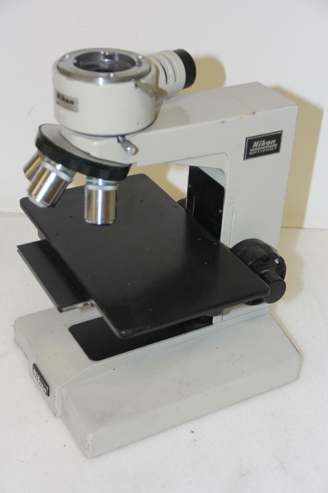 NIKON OPTIPHOT Microscope w/ Objectives and w/o Head