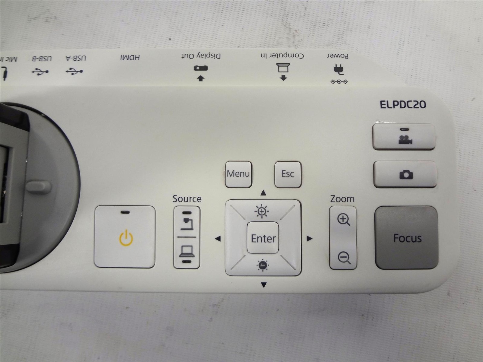 Epson ELPDC20 - Document Camera HDMI - Tested - NO AC Adapter
