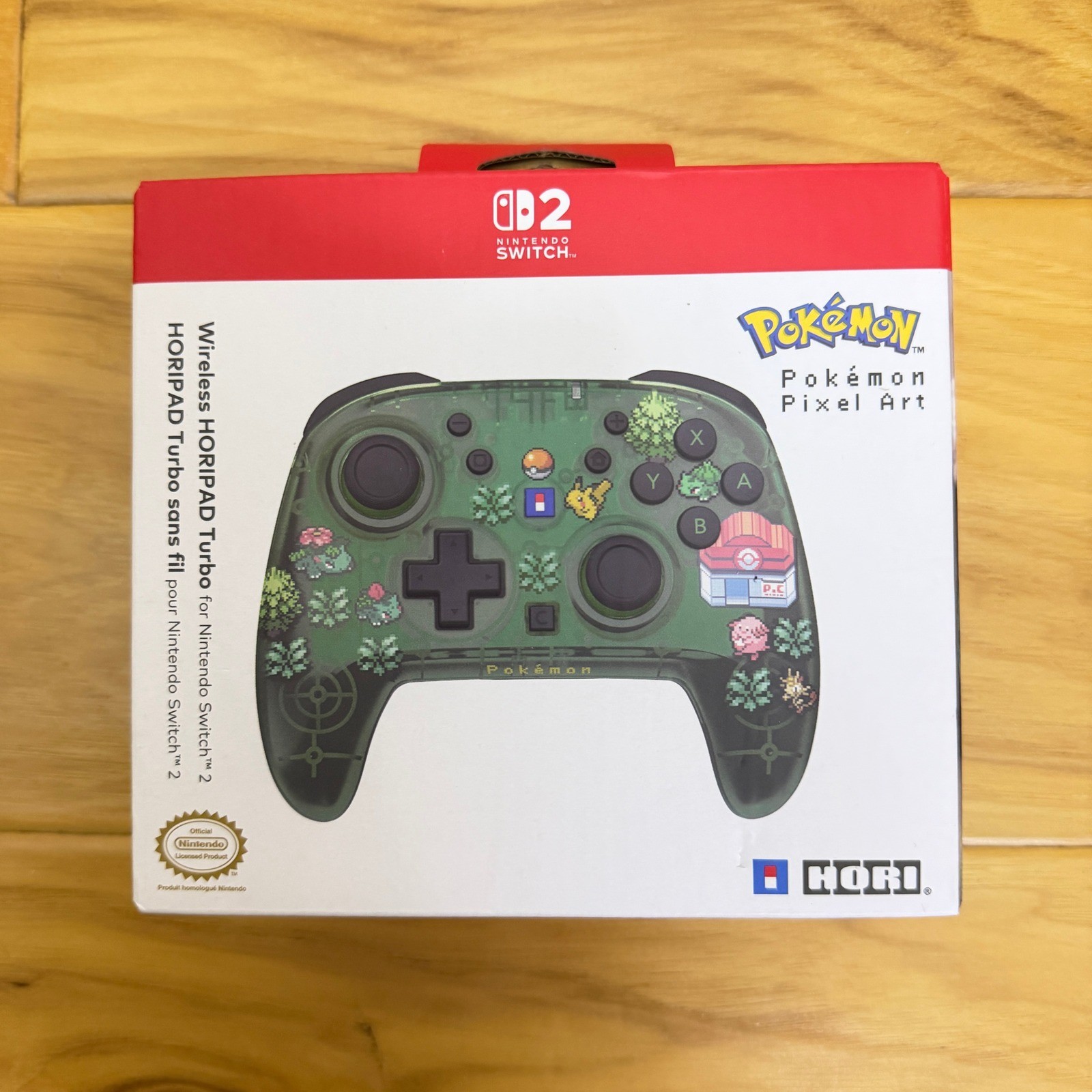 HORI Pokemon Pixel Art Bundle Nintendo Switch Wireless Controller Pouch Case NEW