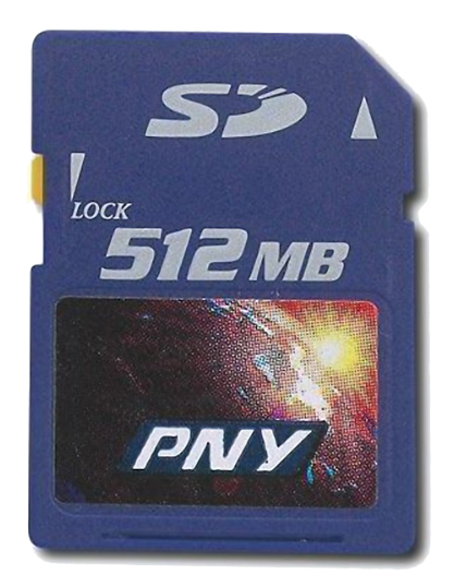 PNY 512MB SD Card - P-SD512-RF