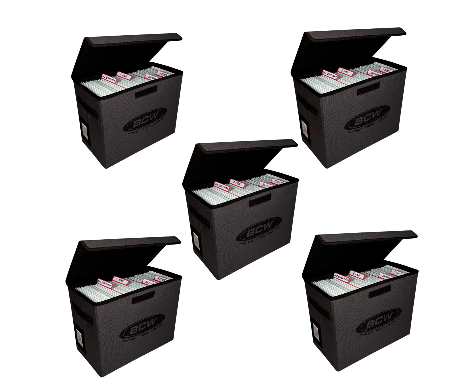 BCW Comic Book Foldaway Light-weight Collapsible Holds 125+ Comics **FIVE PACK**