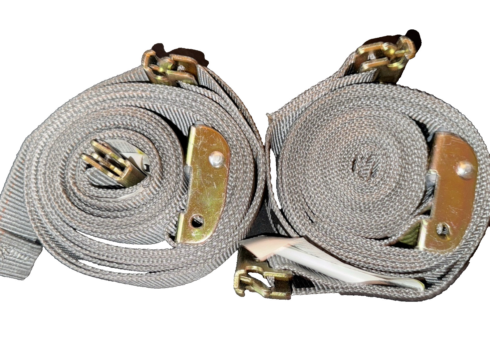 DC Cargo 2" x 16' E-Track Cam Straps with Spring Fittings (2 Pack)