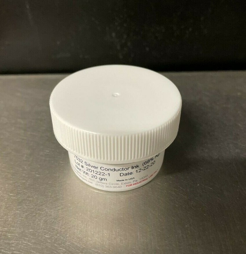 Silver Conductive Ink #7532 | Membrane / Screenable / Flexible / 68% Ag - 20 GM