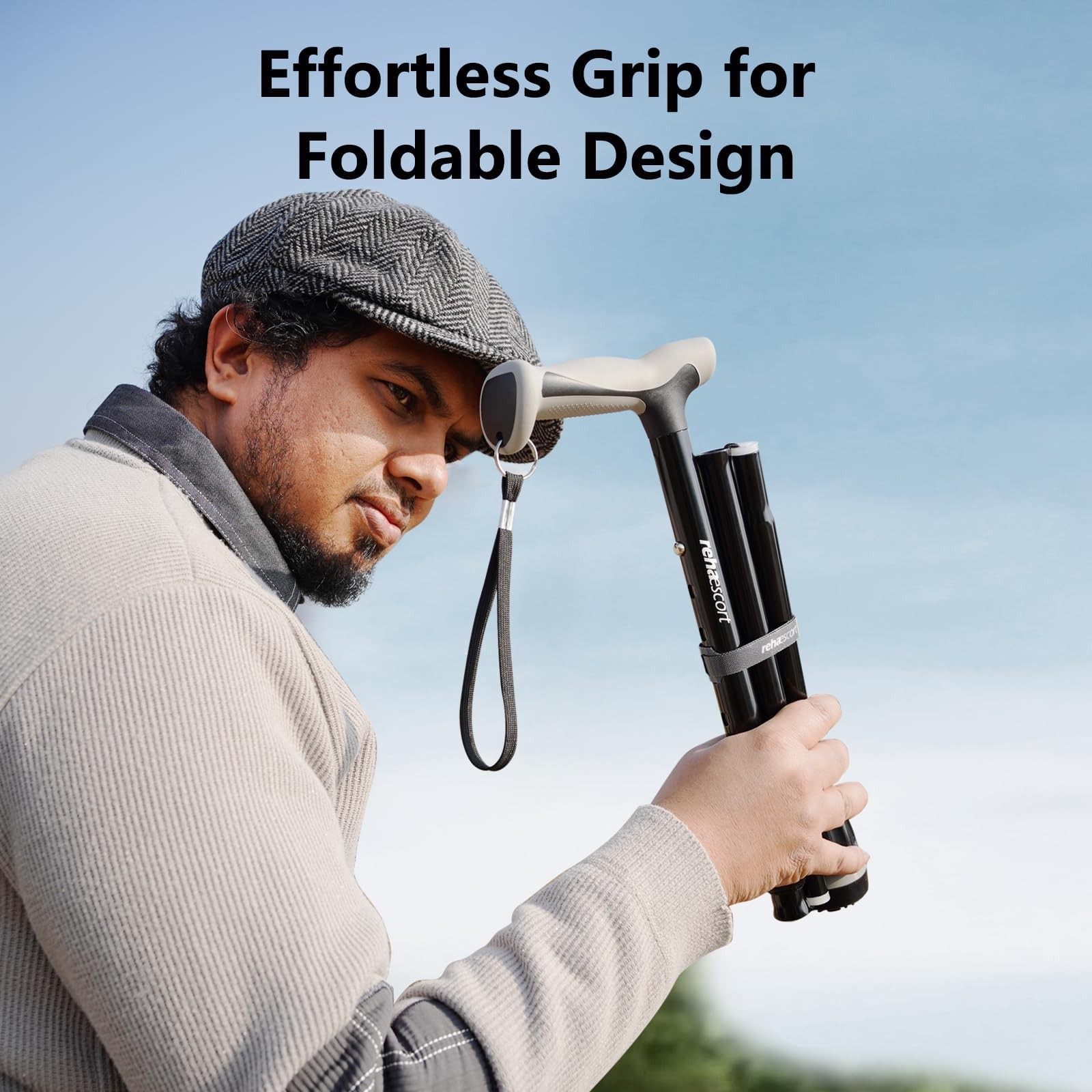 Walking Cane, Folding, Adjustable, Lightweight, Walking Canes for Men & Women...