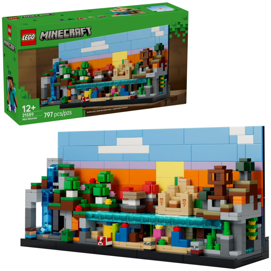 LEGO Minecraft Mini Biomes Building & Pretend Play Toy 21589