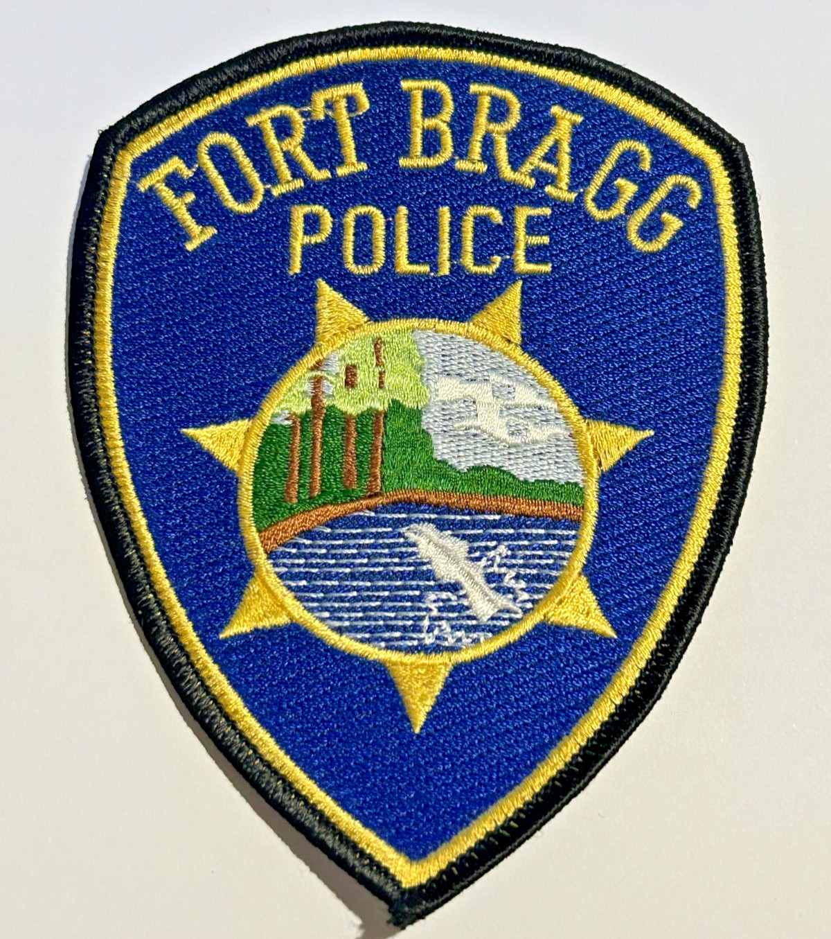 Vintage Fort Bragg California Police Embroidered Patch Unused