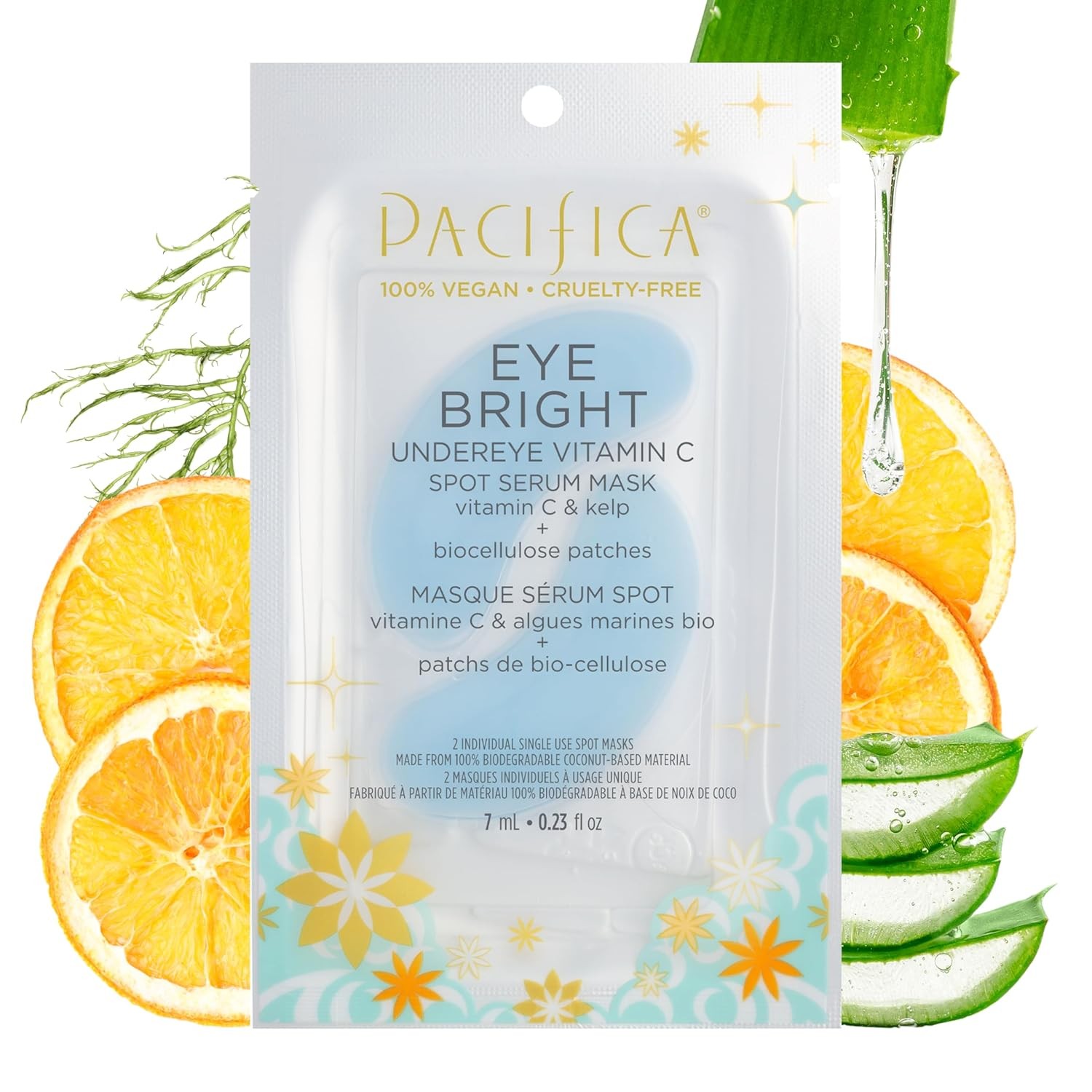 Pacifica Undereye Spot Serum Mask – Bright Eye Vitamin C for Dark...