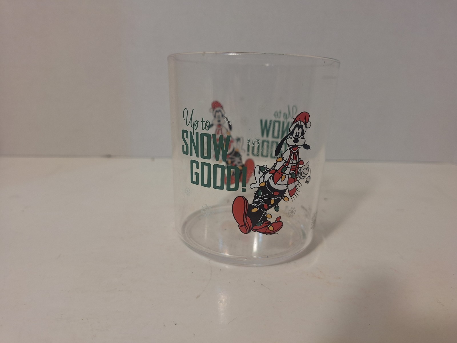 Mickey Mouse Acrylic tumbler 4 Christmas Holiday Cups Kohls 05/23