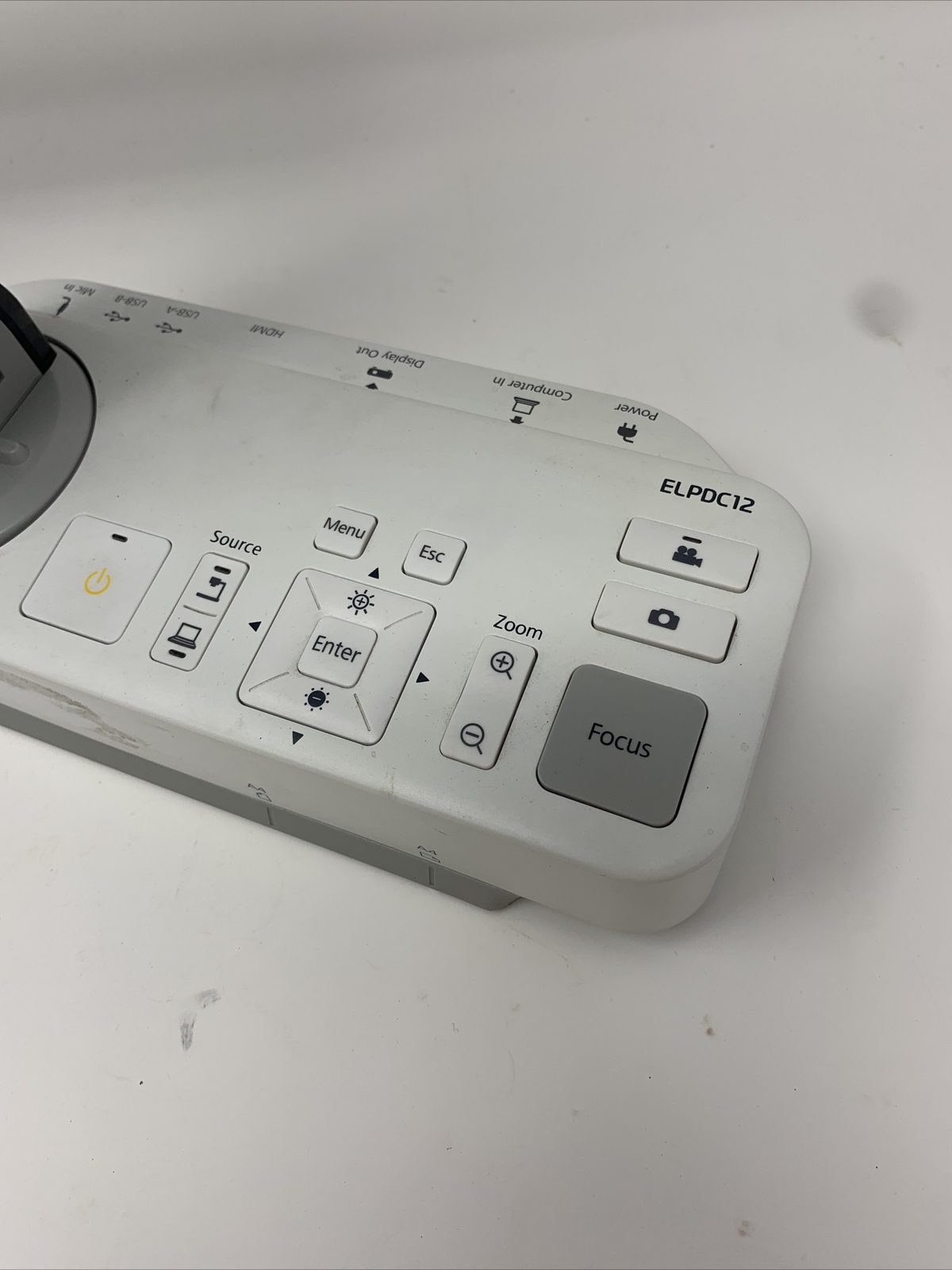 Epson document camera ELPDC-12 HDMI No power cord or remote sold not working