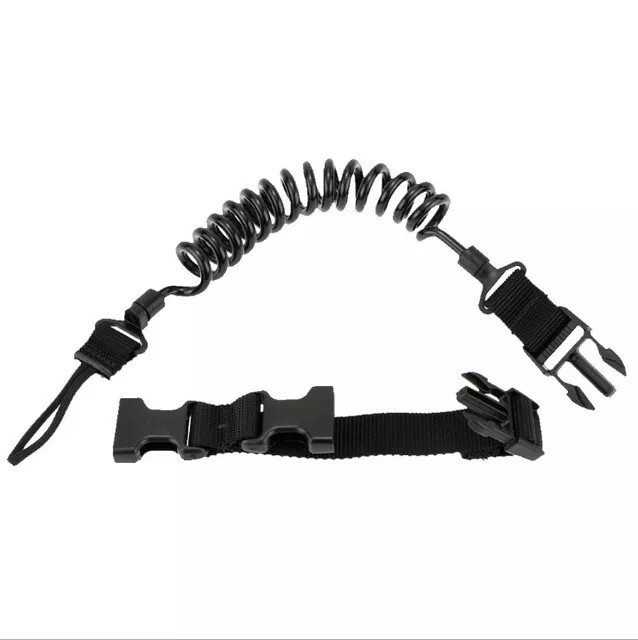 Tan Pistol Lanyard US Tactical Heavy Duty Quick Release Elastic Sling