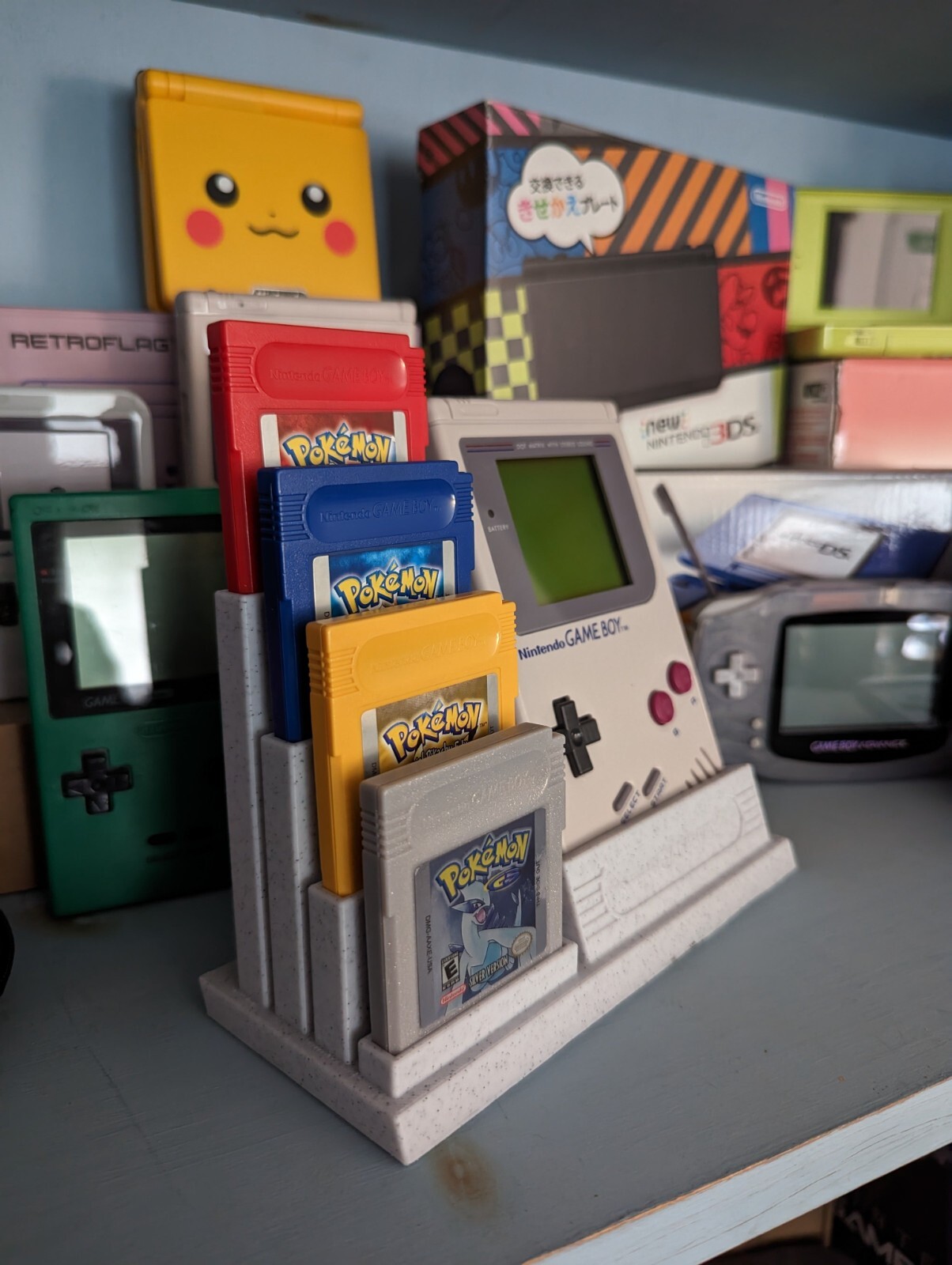 Gameboy Classic Display Stand With Cartridge Holdeer