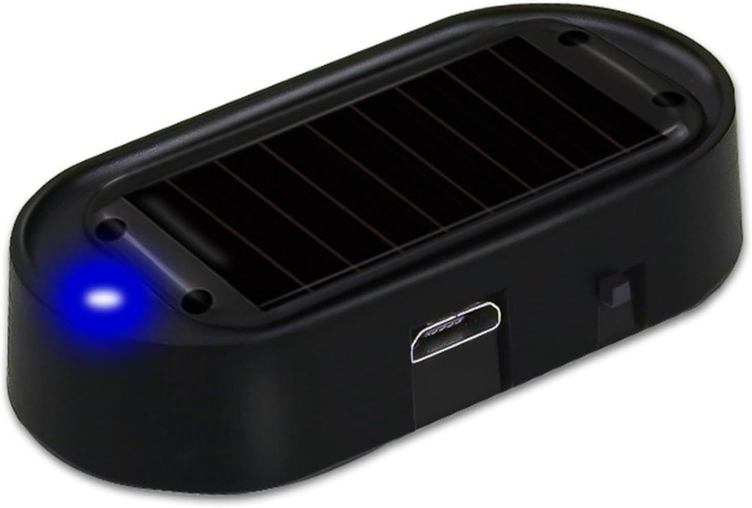 Car Solar Power Simulated Dummy Alarm, Anti-Theft LED Flashing Security Light Fa