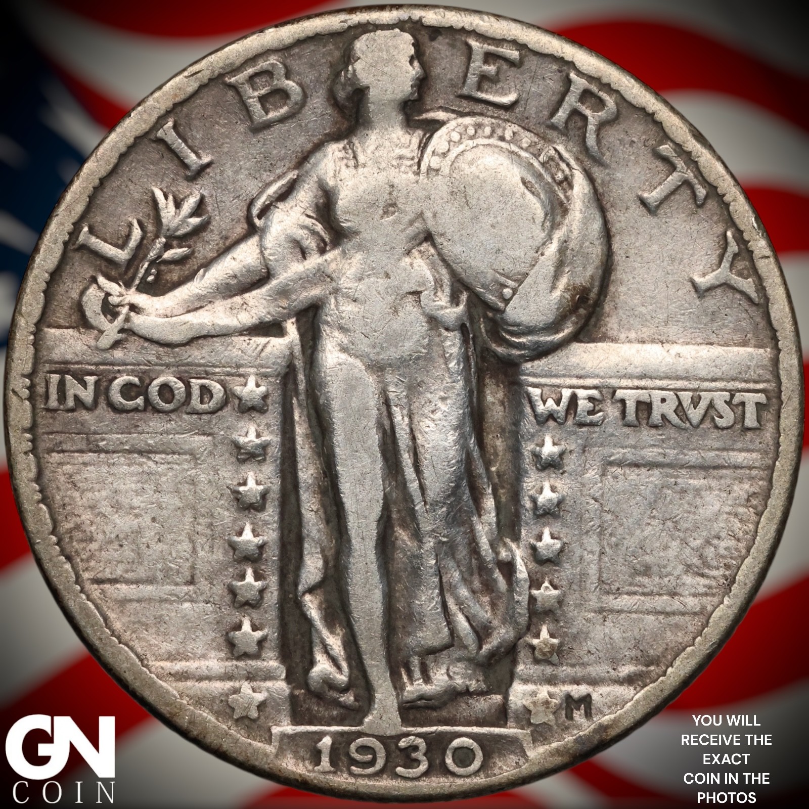 1930 P Standing Liberty Quarter B0203
