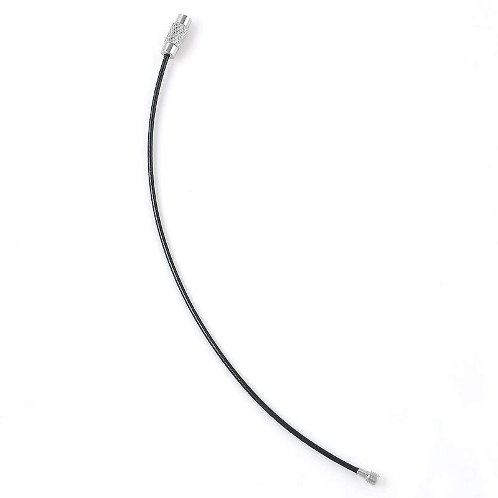 20* 1.5mm Screw Locking Wire Keychain Cable Rope Key Holder Keyring Chain Ring D