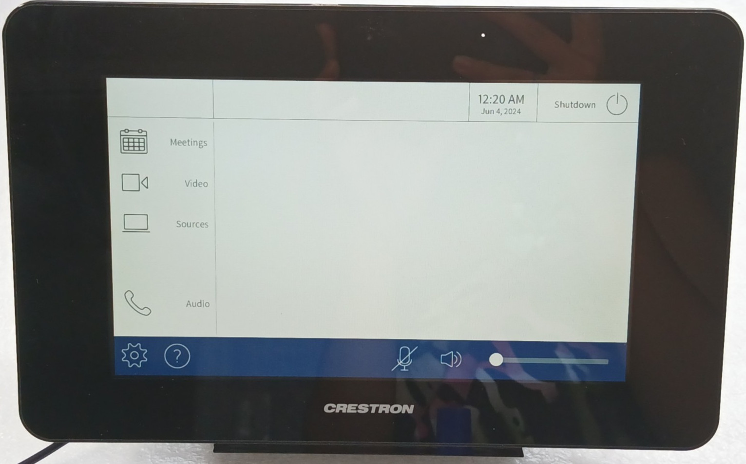 Crestron TST-902 Wireless Touchscreen Controller + Charger Dock, No Batt, Tested