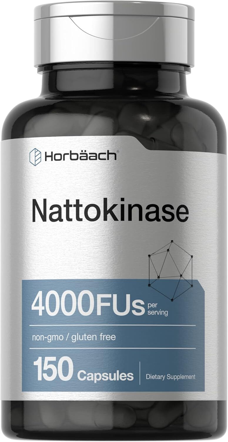 Horbäach Nattokinase Supplement 4000 FU | 150 Capsules
