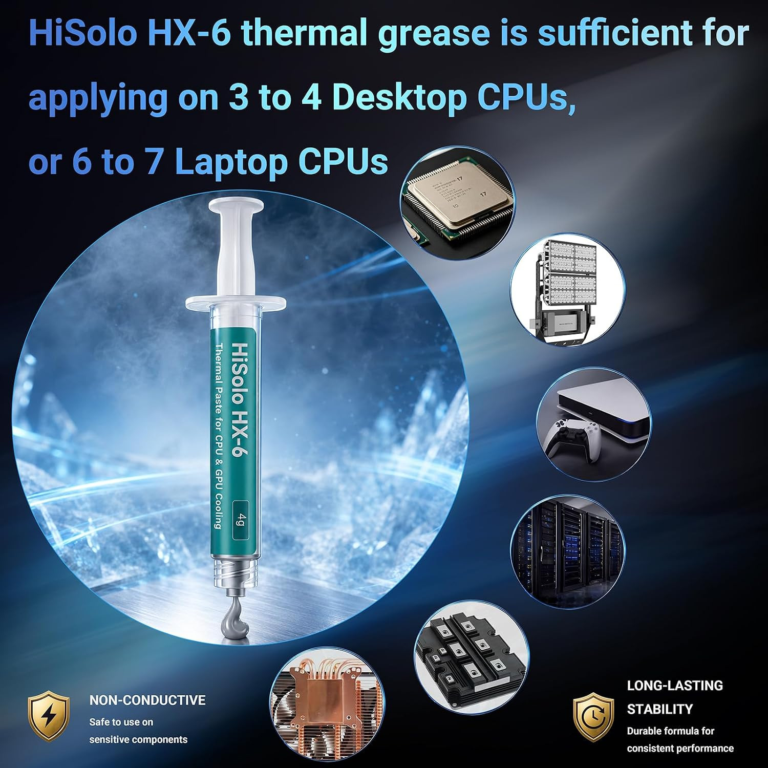 2 Pack 4g Each Premium High-Performance Thermal Paste Kit