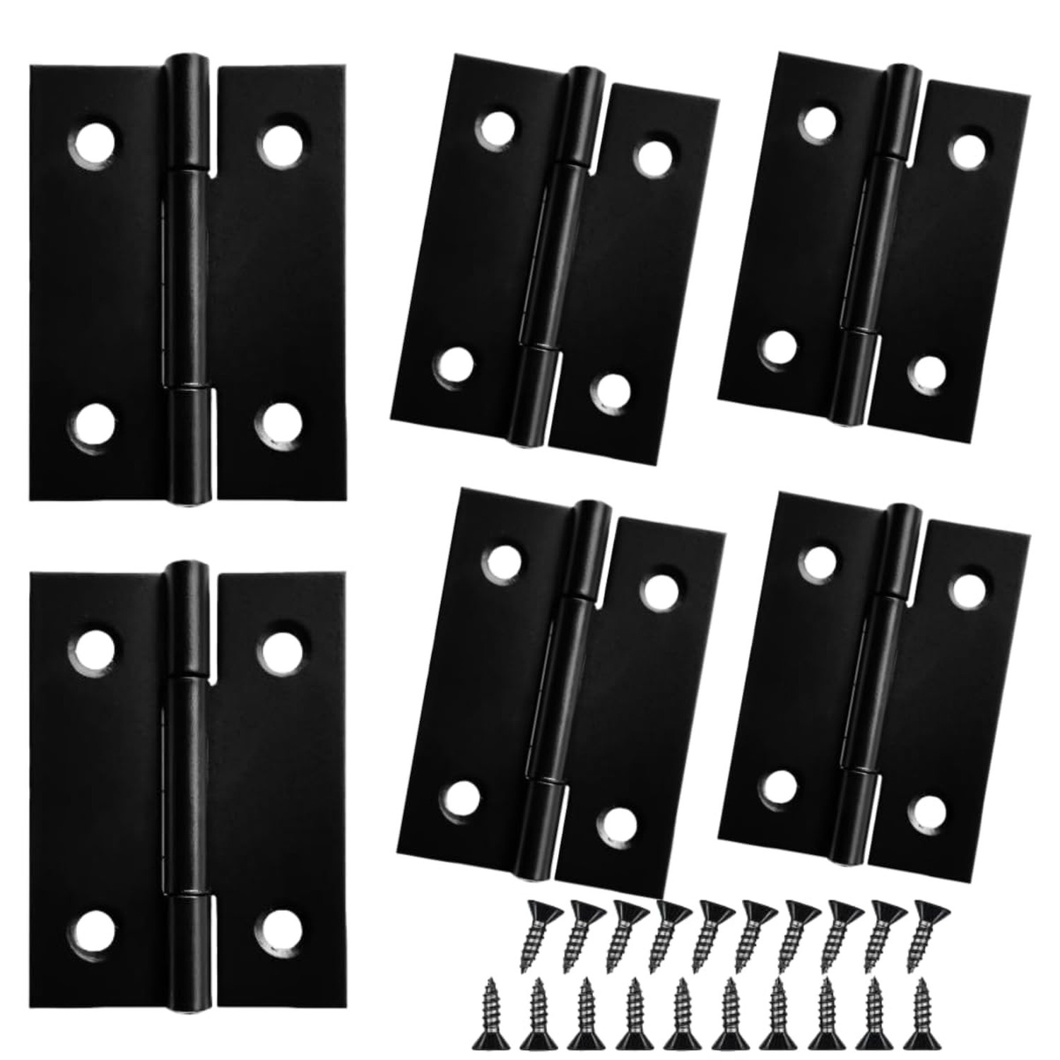 6PCS 2 inch Hinges, Butt Door Hinges Cabinet Hinges 1.2mm (0.047") Thick Stai...