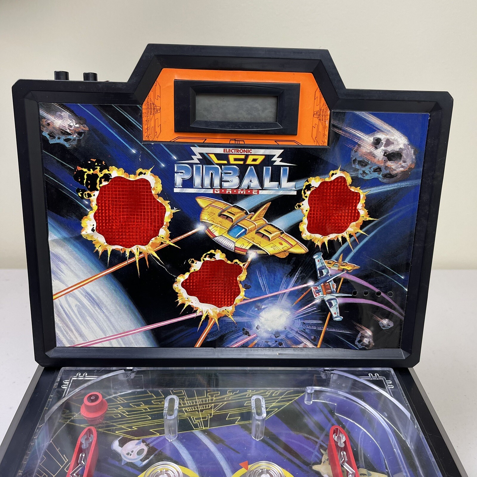 STAR FIGHTER Table Top Arcade Electronic LCD Pinball Game Vintage LCD Broken