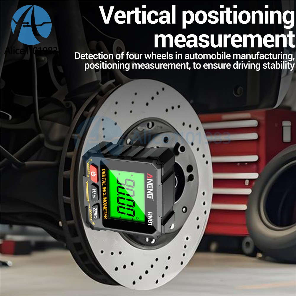 ANENG Magnetic Digital Level Box LCD Angle Finder Protractor Inclinometer Gauge
