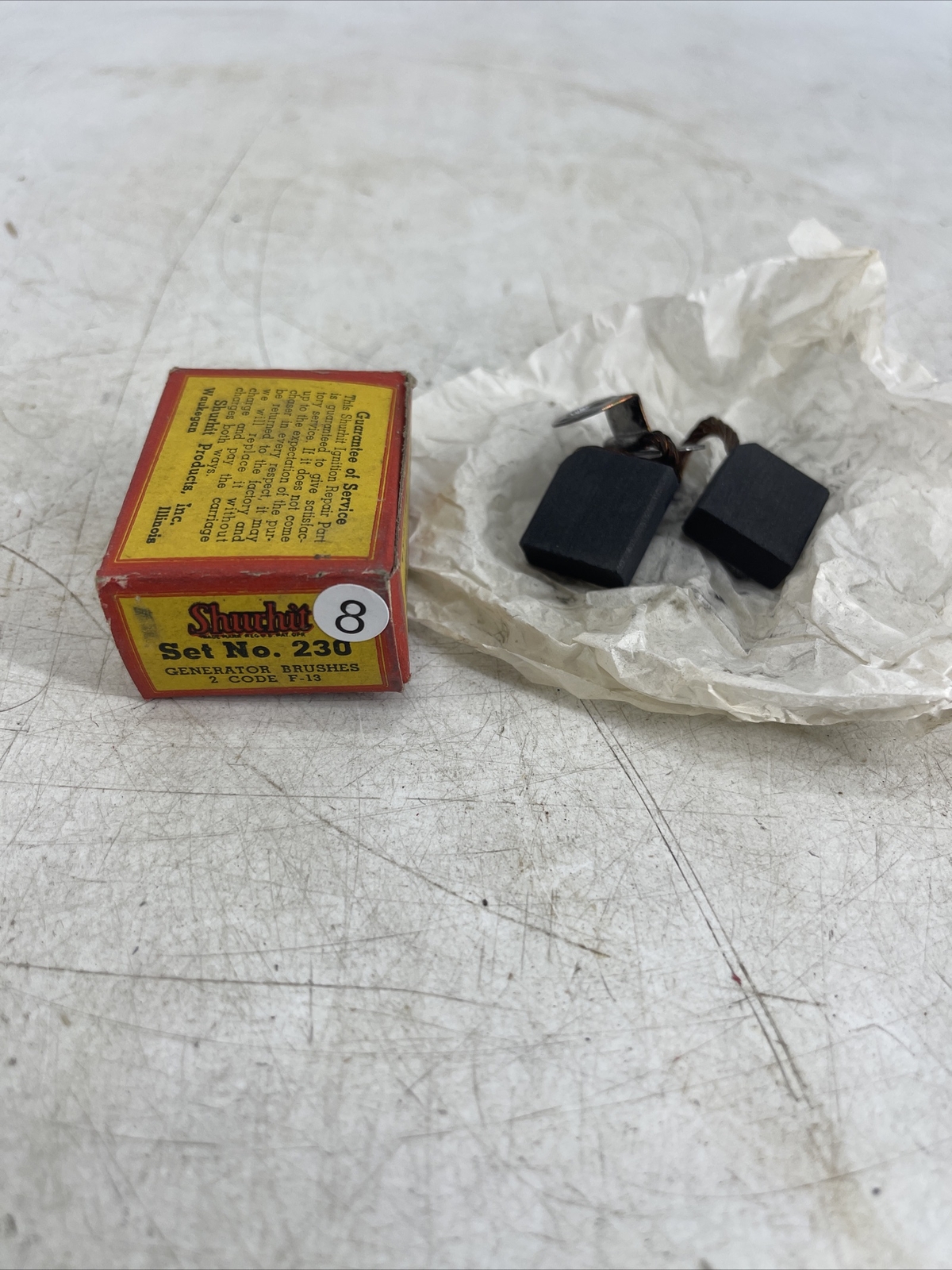 NOS 1939 Shurhit Generator Brushes 2 Code F-13 230 Ford Lincoln
