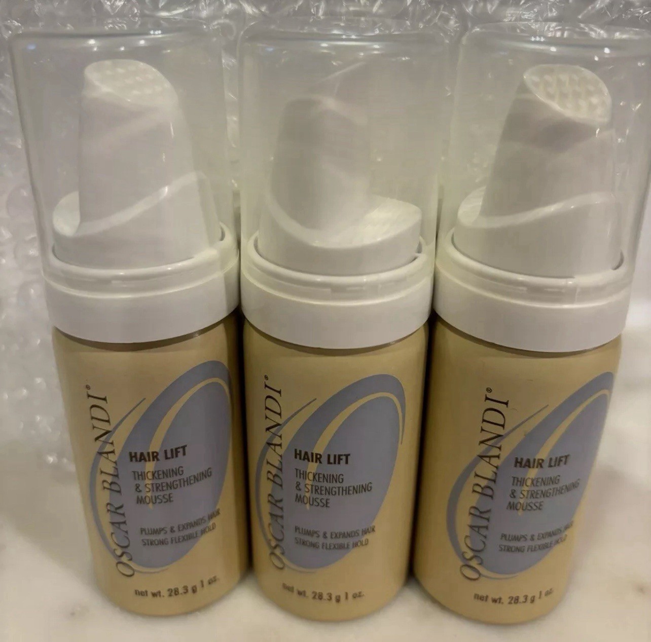 Oscar Blandi HAIR LIFT Thickening & Strengthen Mousse 1oz/28.3g Each **3-PACK**