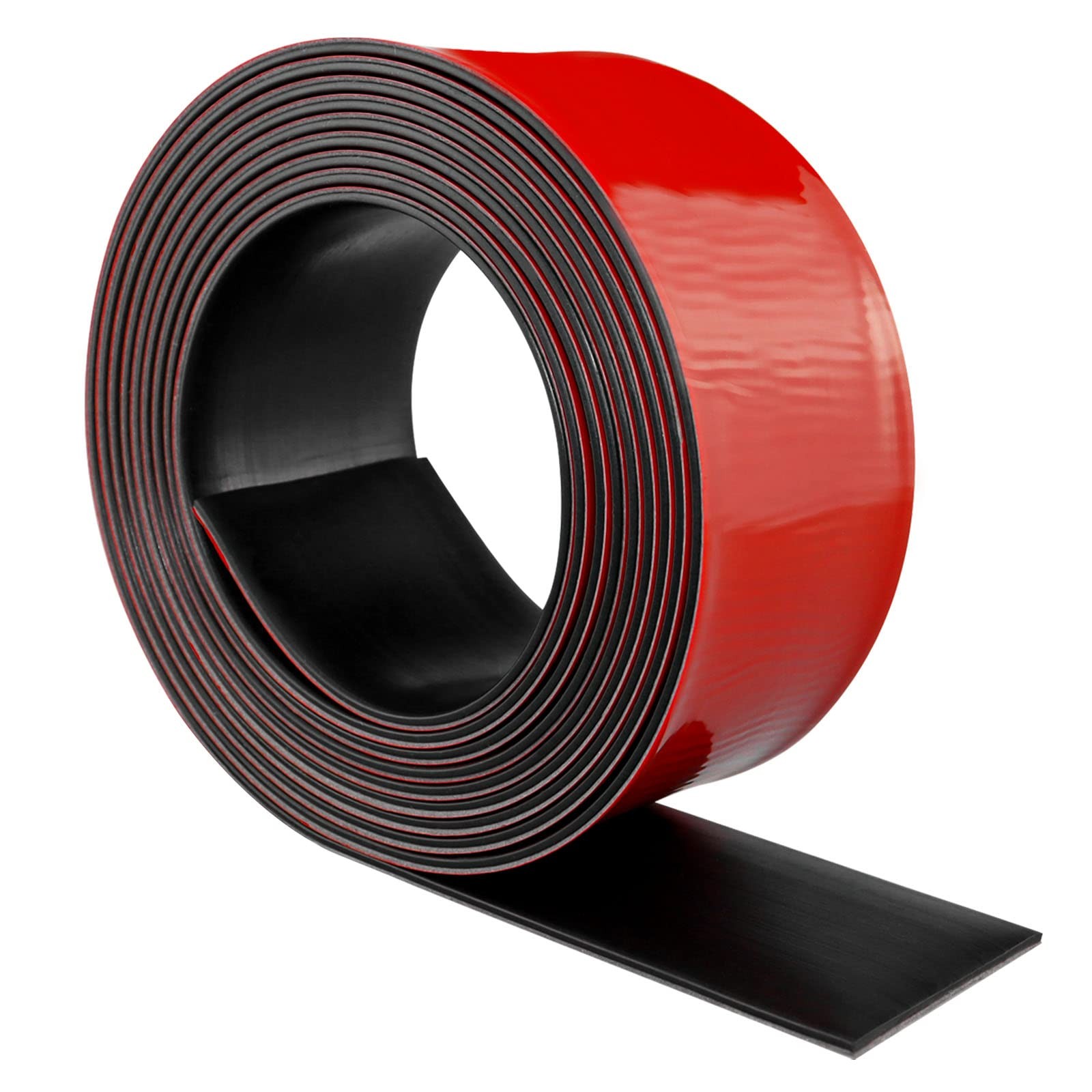 Neoprene Rubber Strips Self Adhesive 2” Wide x 1/16" Thick x 10' Long, Black