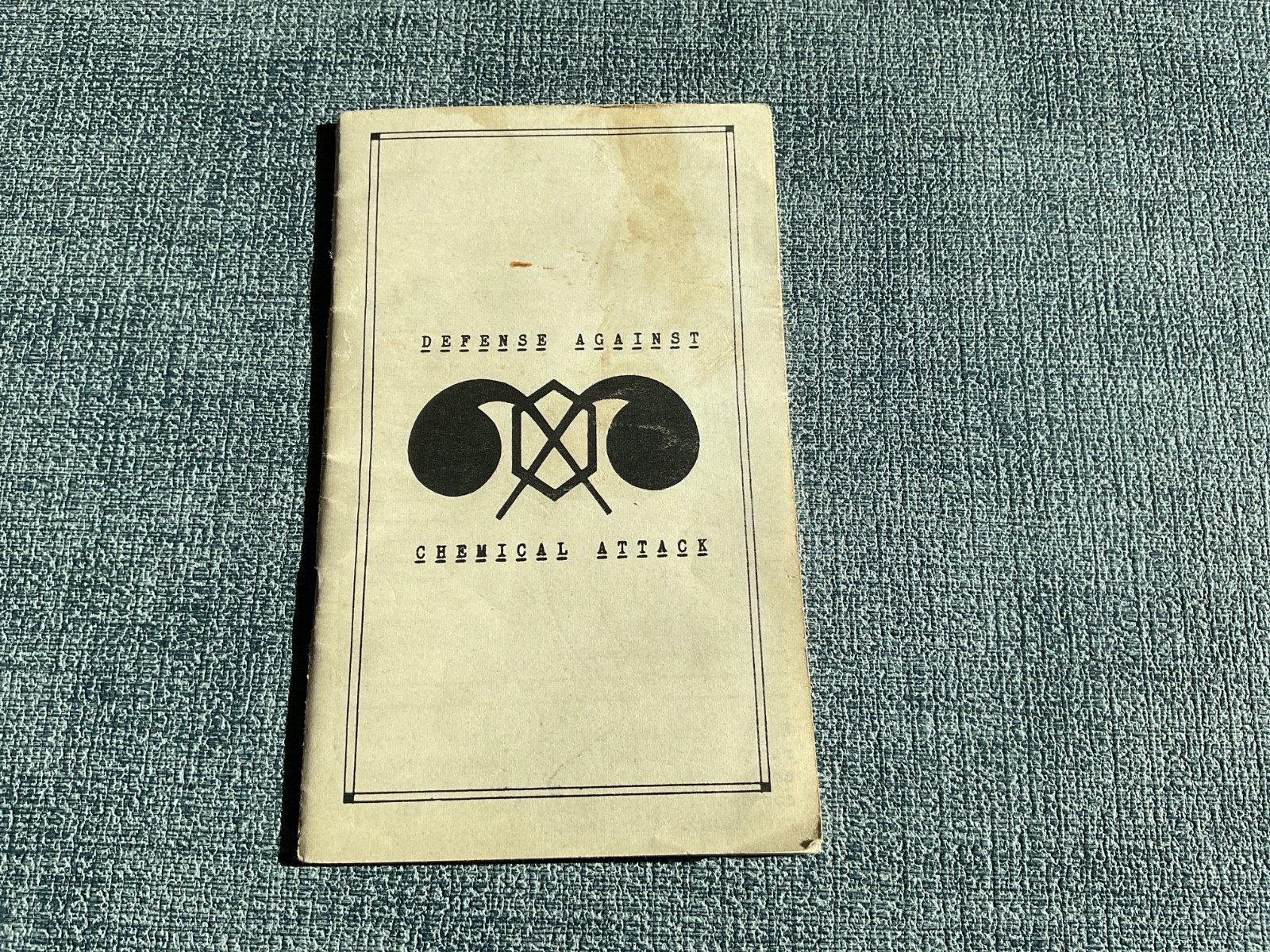 WWII US Air Force booklet Defense Against Chemical Attack 1942