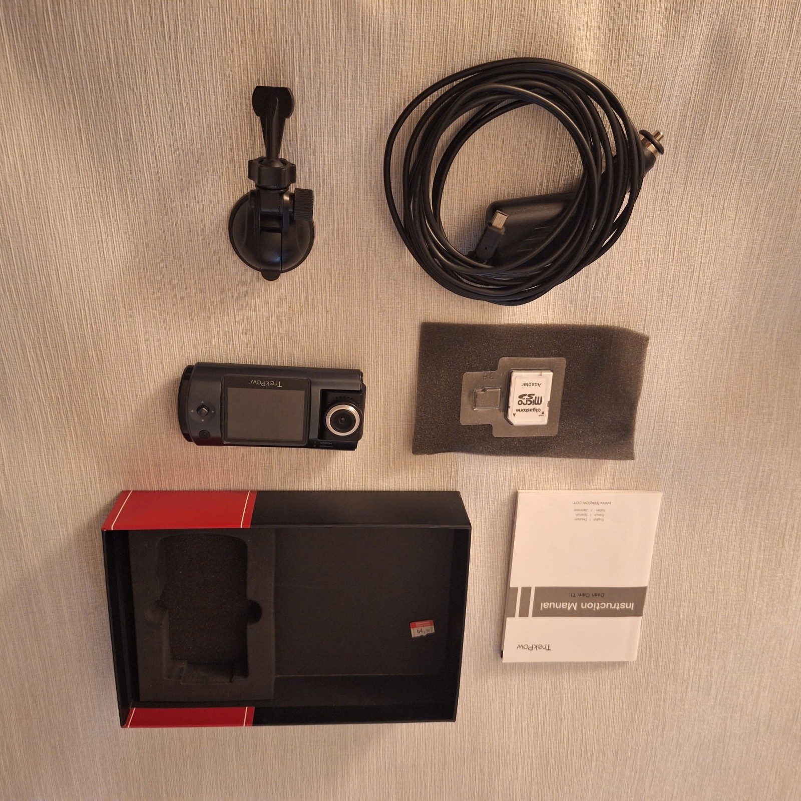 TrekPow Dashcam  by Abox 1080P 170* Wide Angle View Loop Recording SD Card