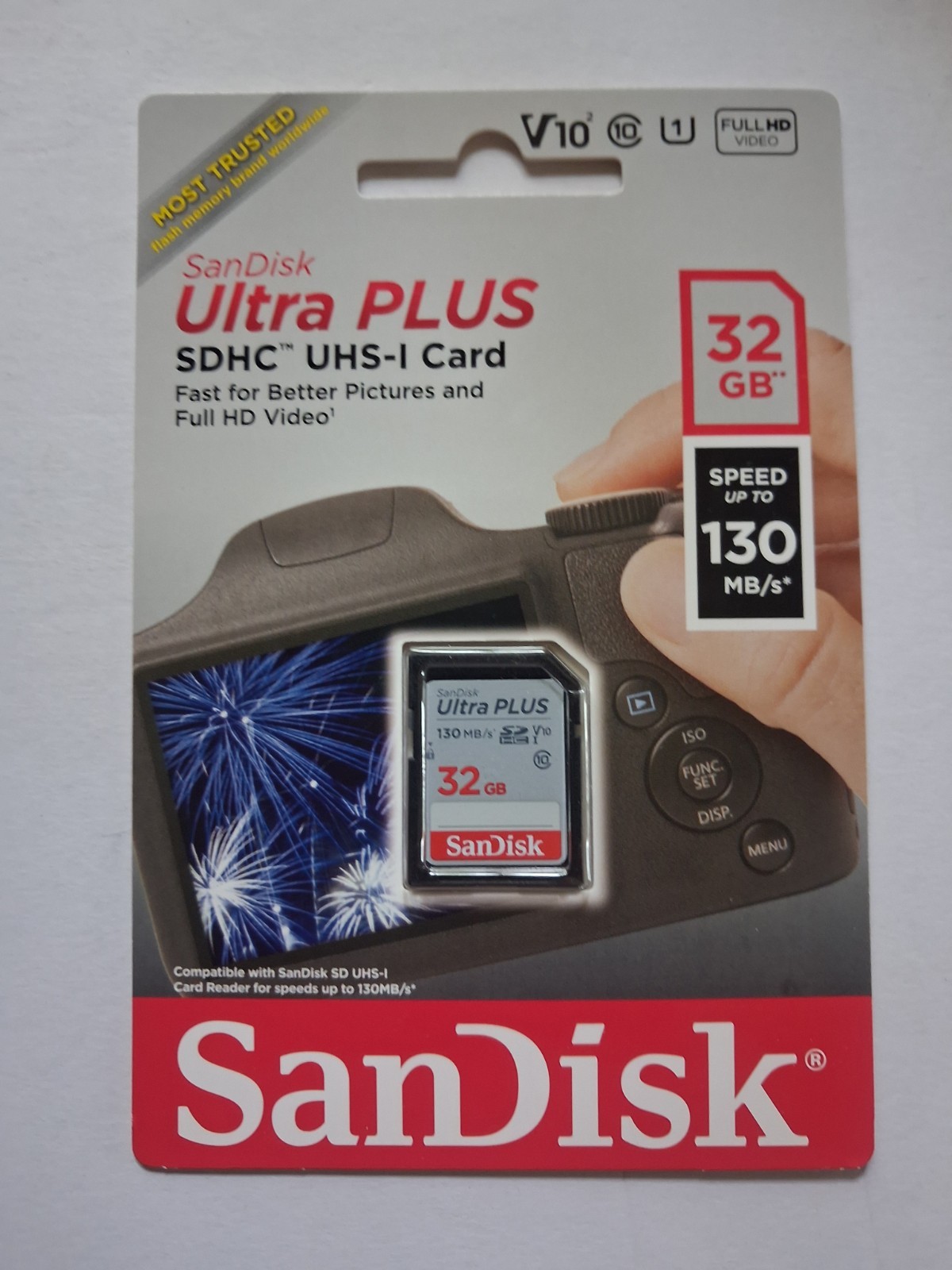 SanDisk - Ultra Plus 32GB SDHC UHS-I Memory Card NEW SEALED PACKAGE