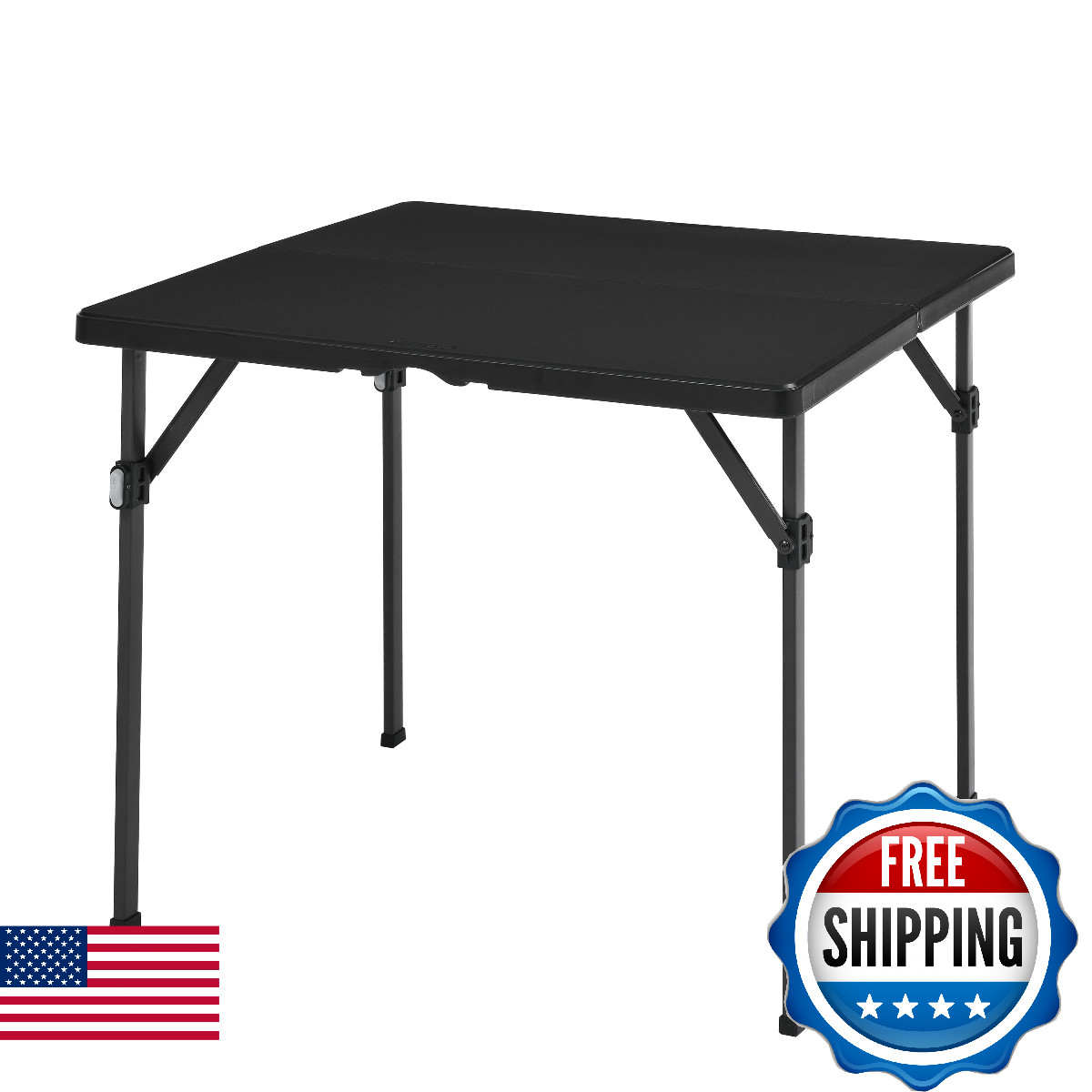 Amazon Basics 34" Square Dining Table - Black