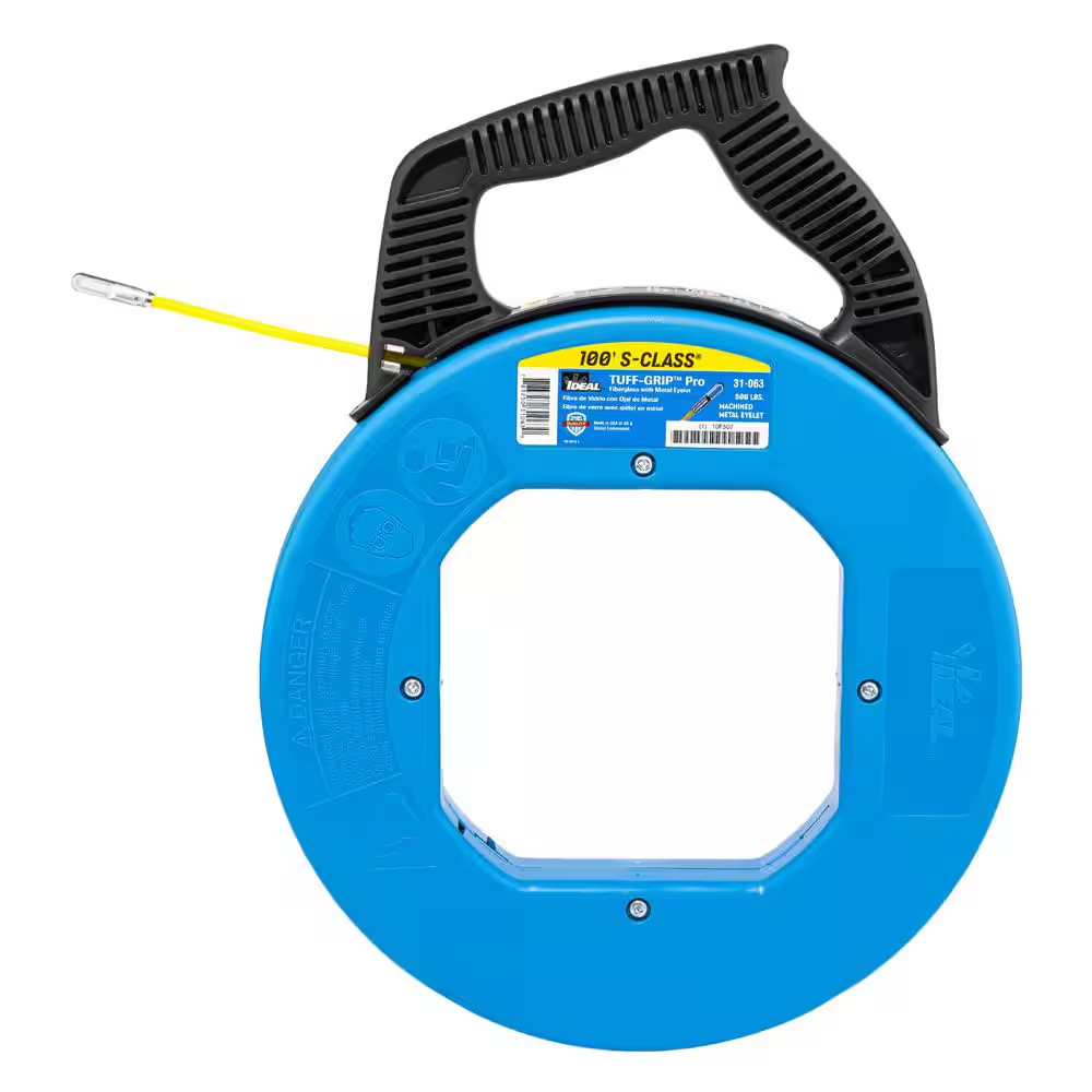 Tuff-Grip Pro 100 Ft. X 3/16 In. S-Class Fish Tape with Eyelet