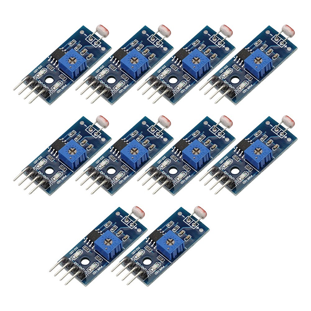 10PCS Light Sensor Digital Output Adjustable Brightness Sensitivity