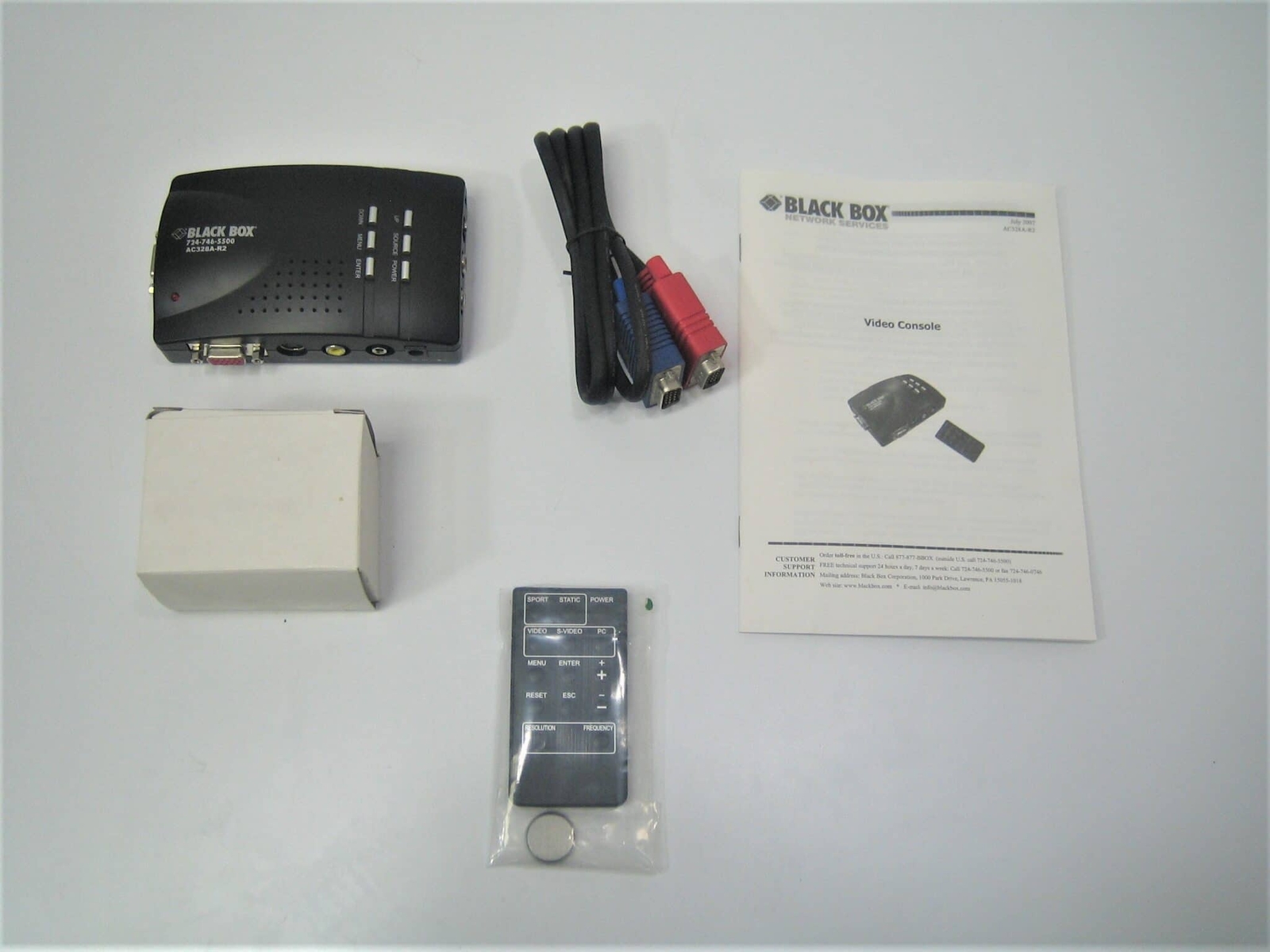 BLACK BOX BLA-AC328A-R2 Video to VGA Portable - New Open Box - Free US Shipping