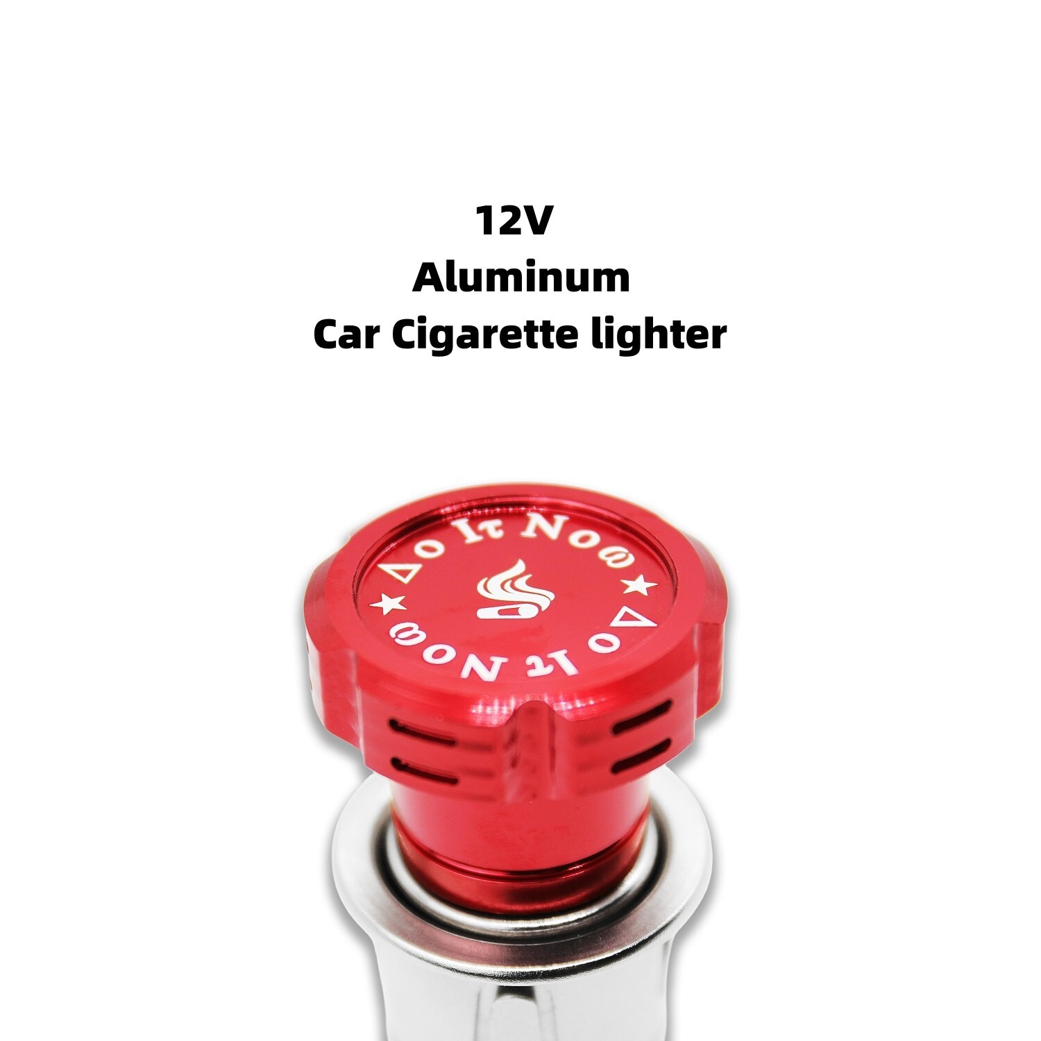 Red Aluminum 12V Cigarette lighter For Honda Accord Civic Toyota Mazda Nissan